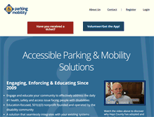 Tablet Screenshot of parkingmobility.com